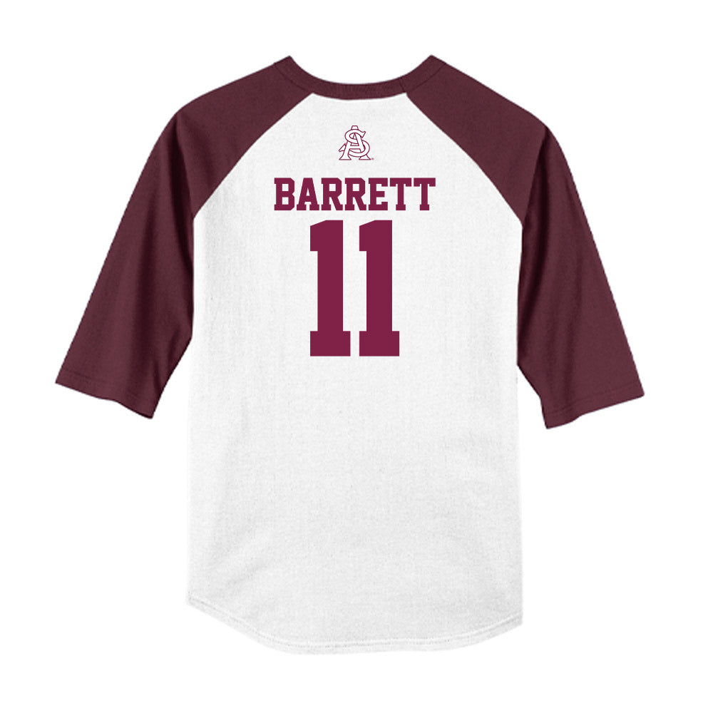 Arizona State - NCAA Baseball : Easton Barrett - USA Raglan Raglan Shirt-1