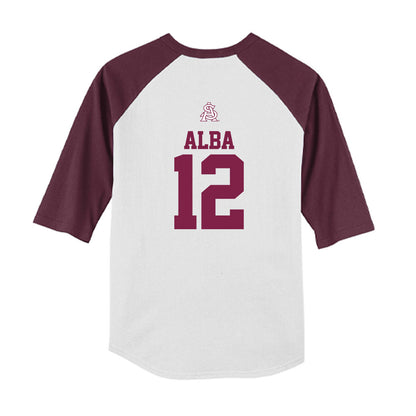 Arizona State - NCAA Baseball : Jaden Alba - USA Raglan Youth Raglan T-Shirt-1