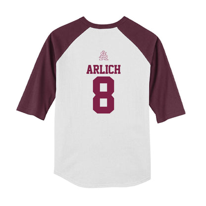 Arizona State - NCAA Baseball : Max Arlich - USA Raglan Youth Raglan T-Shirt-1