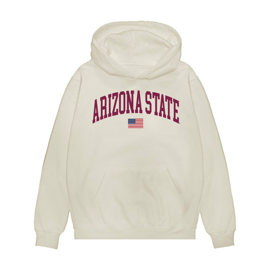 Arizona State - NCAA Baseball : Ky McGary - USA Raglan Premium Hooded Sweatshirt-0