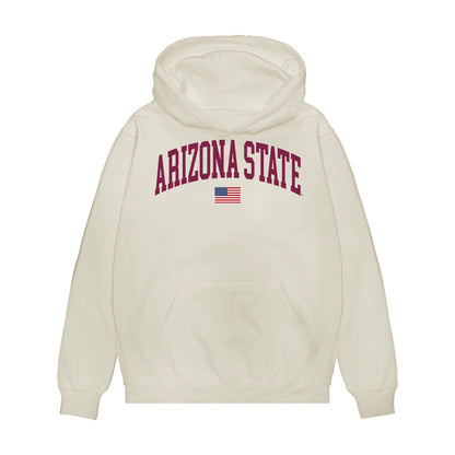 Arizona State - NCAA Baseball : Jaden Alba - USA Raglan Premium Hooded Sweatshirt-0