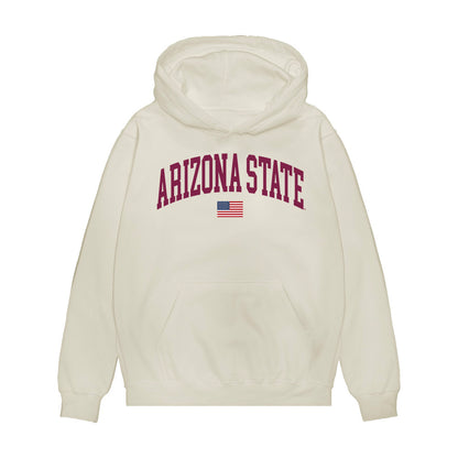 Arizona State - NCAA Baseball : Max Arlich - USA Raglan Premium Hooded Sweatshirt-0