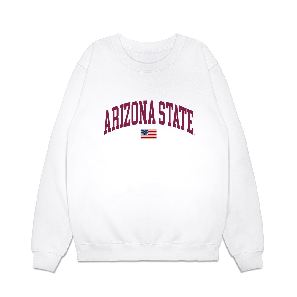 Arizona State - NCAA Baseball : Eli Buxton - USA Raglan Premium Crewneck Sweatshirt-0