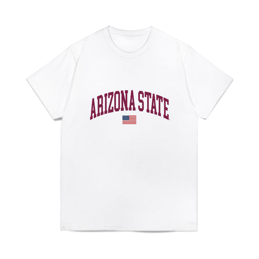 Arizona State - NCAA Baseball : Alec Belardes - USA Raglan Comfort Colors T-Shirt-0