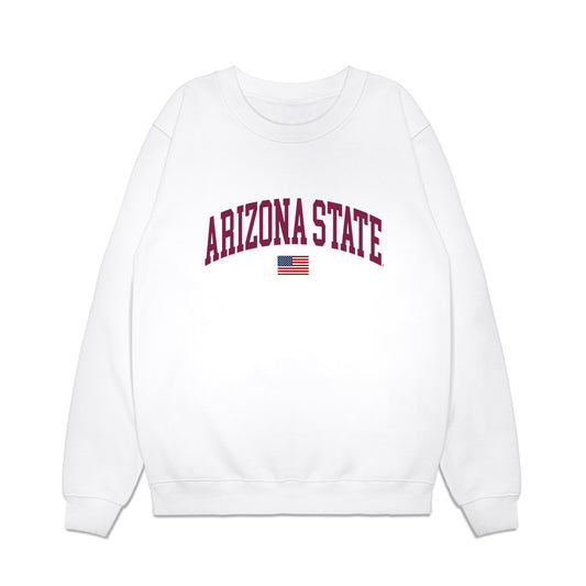 Arizona State - NCAA Baseball : Tommy Brown - USA Raglan Premium Crewneck Sweatshirt-0
