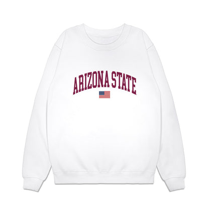 Arizona State - NCAA Baseball : Tyler Meyer - USA Raglan Premium Crewneck Sweatshirt-0