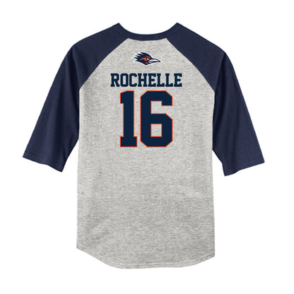 UTSA - NCAA Baseball : Todd Rochelle - USA Raglan Raglan Shirt-1