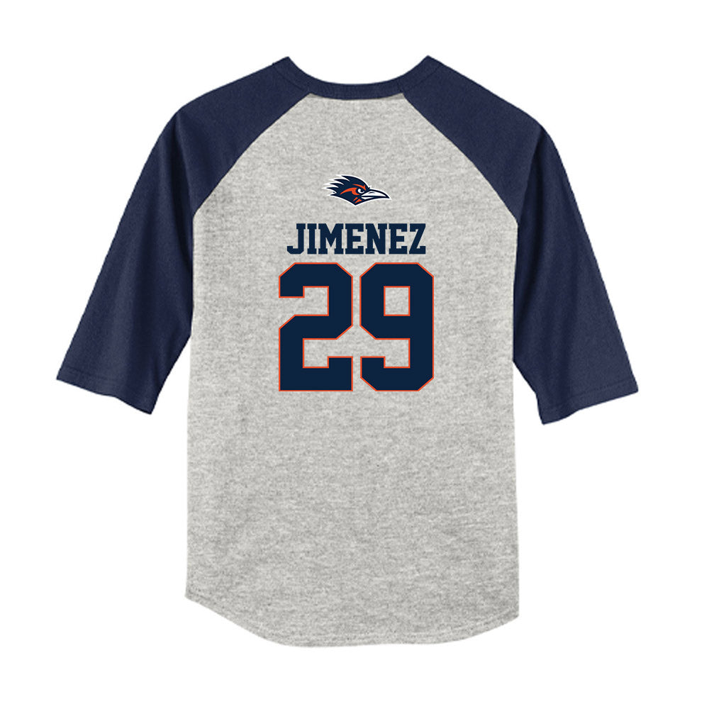 UTSA - NCAA Baseball : Jacob Jimenez - USA Raglan Youth Raglan T-Shirt-1