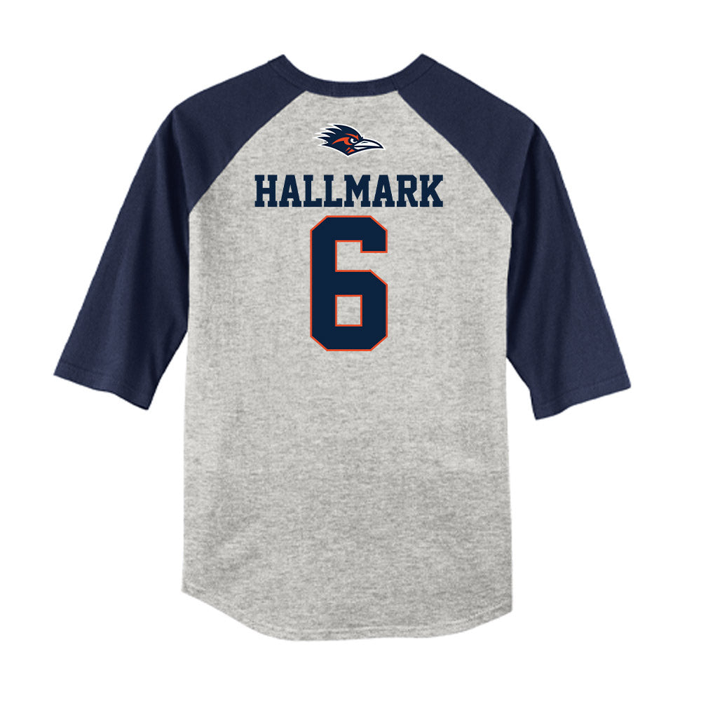 UTSA - NCAA Baseball : Christian Hallmark - USA Raglan Raglan Shirt-1