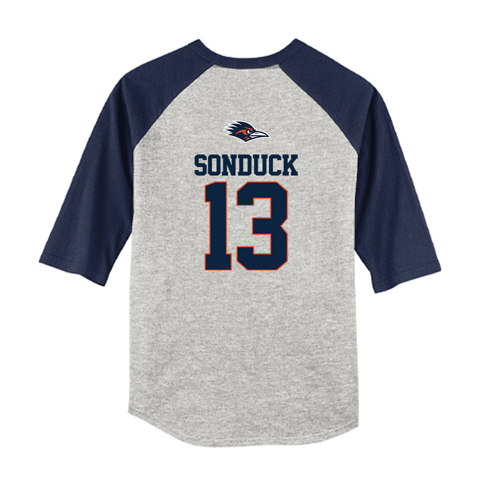 UTSA - NCAA Baseball : Kyle Sonduck - USA Raglan Youth Raglan T-Shirt-1