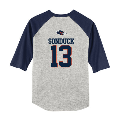 UTSA - NCAA Baseball : Kyle Sonduck - USA Raglan Youth Raglan T-Shirt-1
