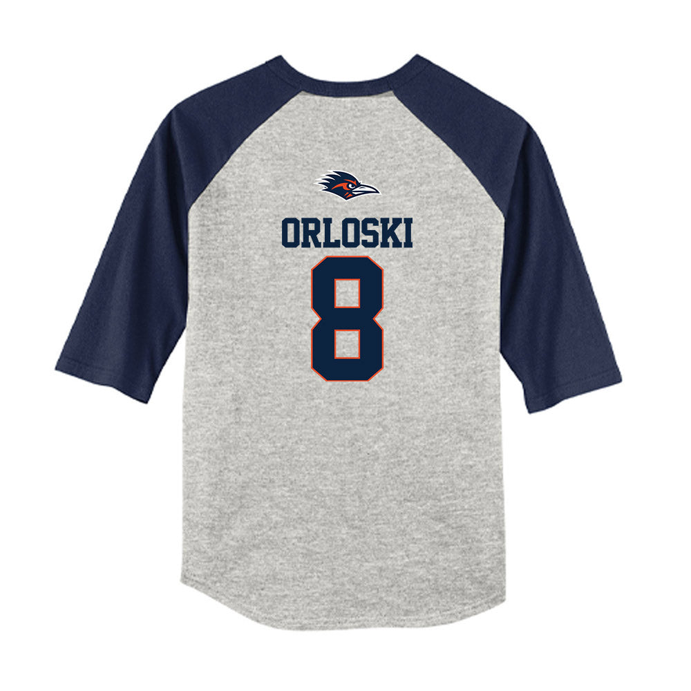 UTSA - NCAA Baseball : Robert Orloski - USA Raglan Youth Raglan T-Shirt-1