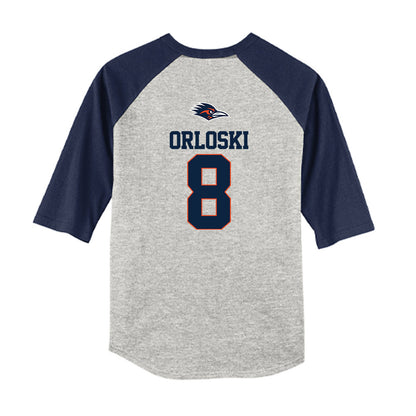 UTSA - NCAA Baseball : Robert Orloski - USA Raglan Youth Raglan T-Shirt-1