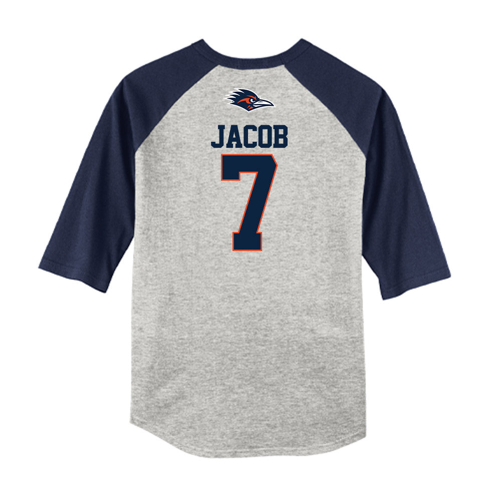 UTSA - NCAA Baseball : Mason Jacob - USA Raglan Raglan Shirt-1