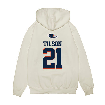 UTSA - NCAA Baseball : Ty Tilson - USA Raglan Premium Hooded Sweatshirt-1