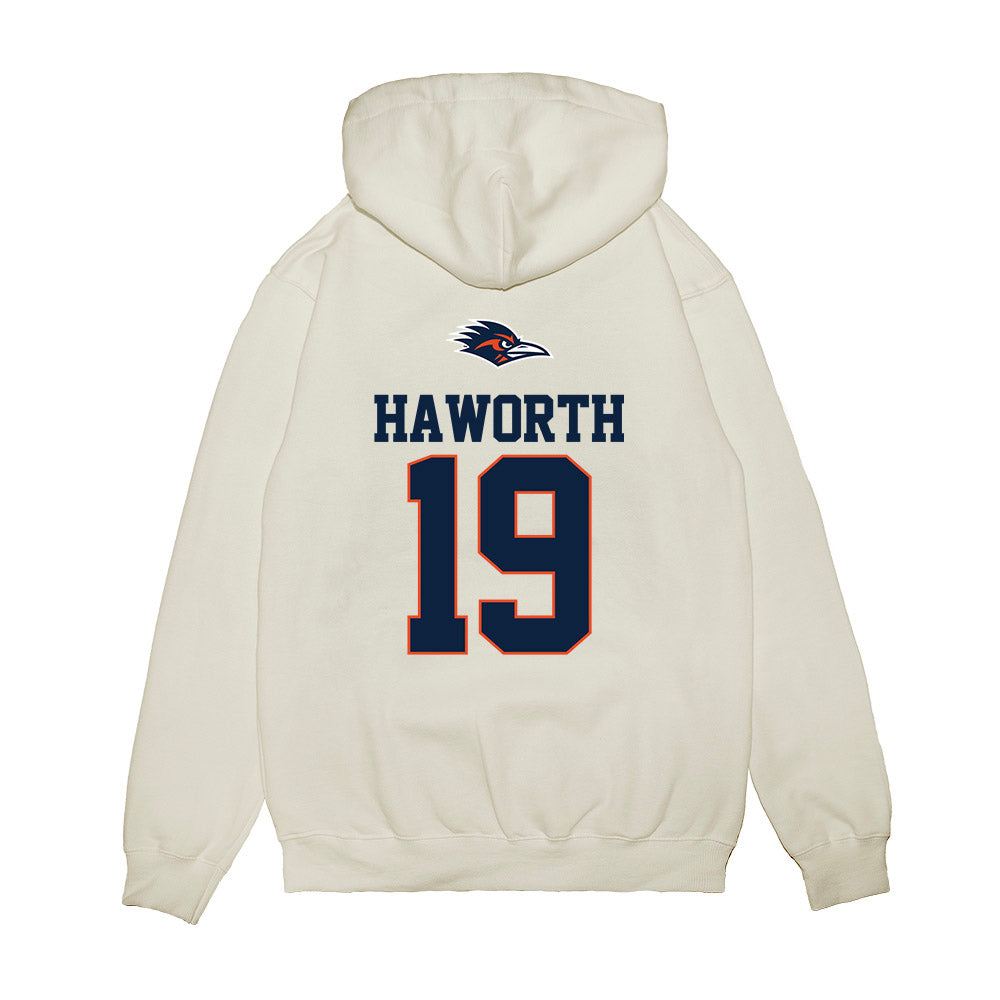 UTSA - NCAA Baseball : Lane Haworth - USA Raglan Premium Hooded Sweatshirt-1