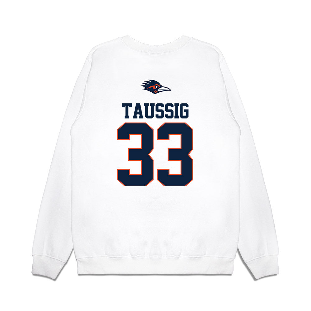 UTSA - NCAA Baseball : James Taussig - USA Raglan Premium Crewneck Sweatshirt-1