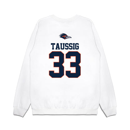 UTSA - NCAA Baseball : James Taussig - USA Raglan Premium Crewneck Sweatshirt-1