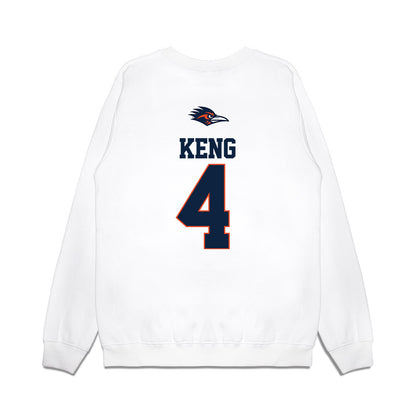 UTSA - NCAA Baseball : Chase Keng - USA Raglan Premium Crewneck Sweatshirt-1