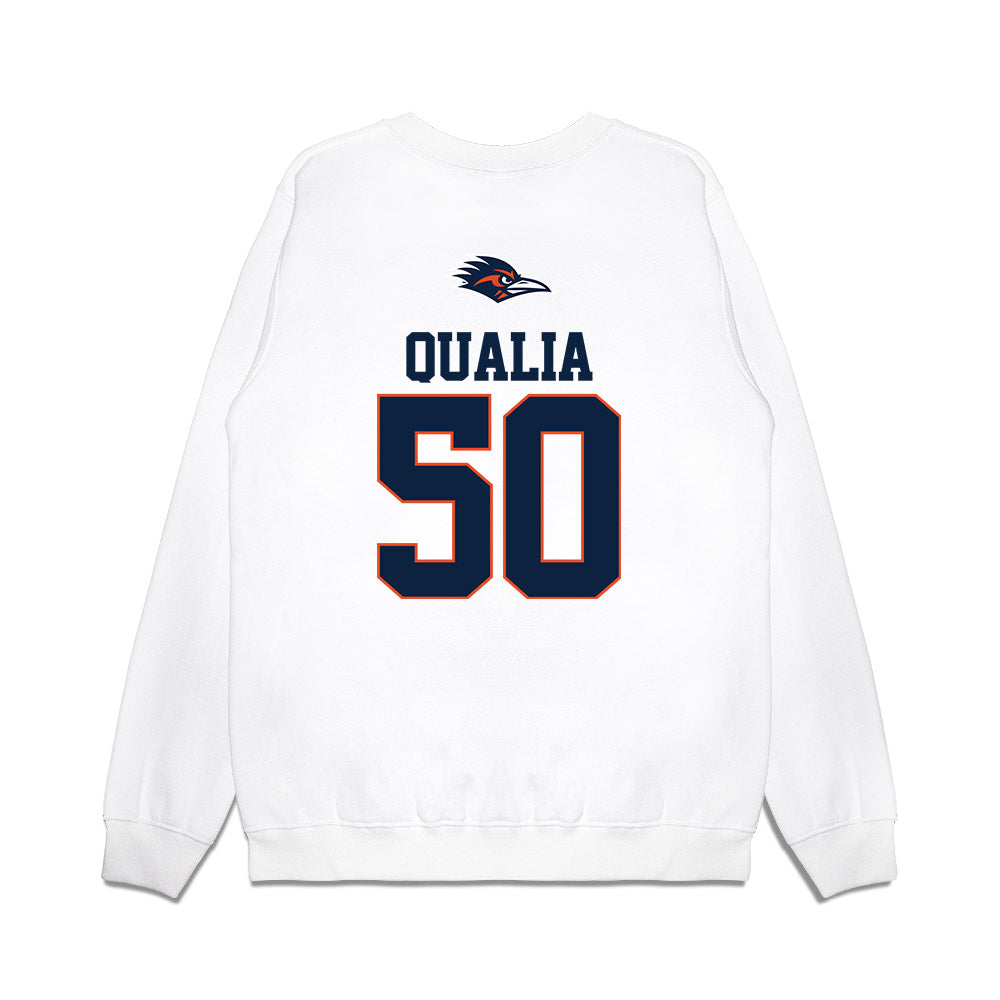 UTSA - NCAA Baseball : Jake Qualia - USA Raglan Premium Crewneck Sweatshirt-1