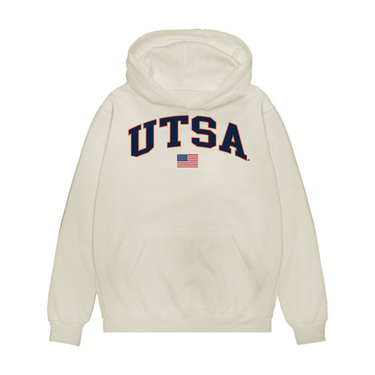 UTSA - NCAA Baseball : Robert Orloski - USA Raglan Premium Hooded Sweatshirt-0
