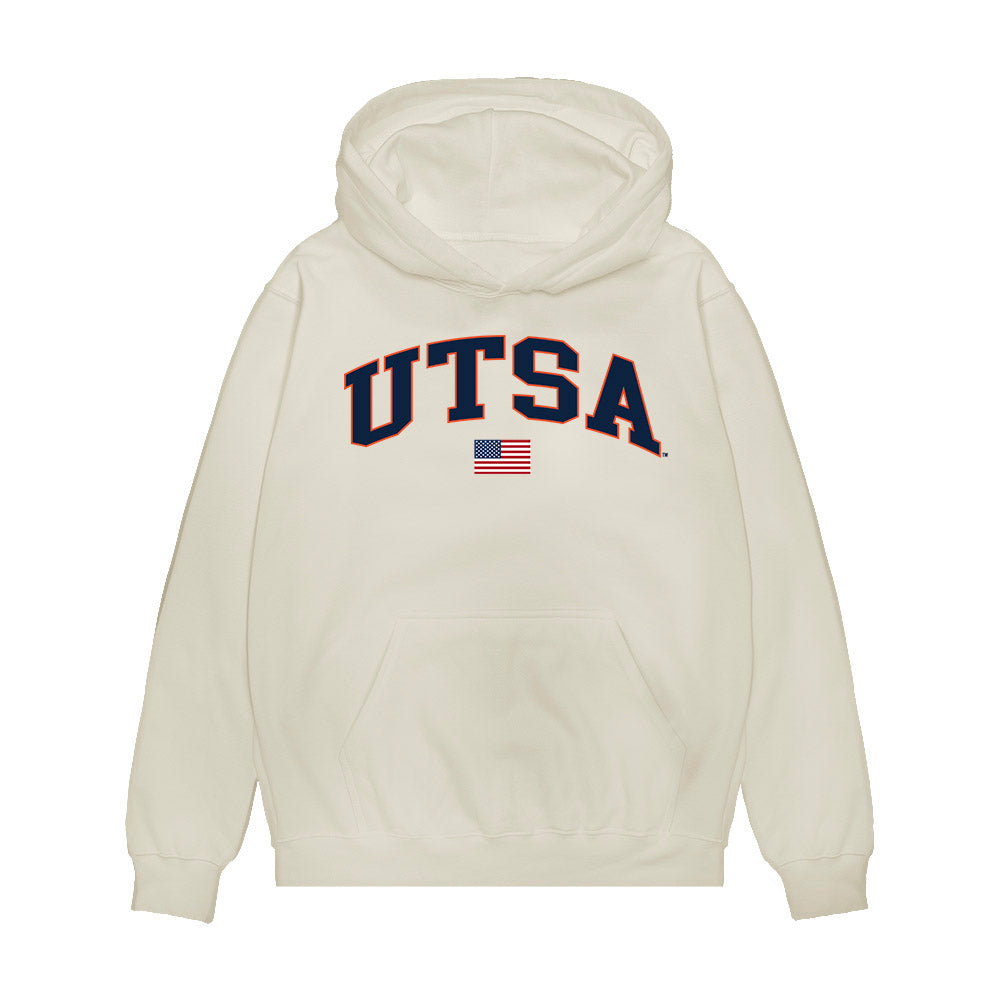 UTSA - NCAA Baseball : Mason Jacob - USA Raglan Premium Hooded Sweatshirt-0