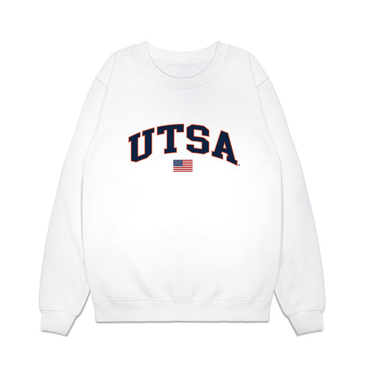 UTSA - NCAA Baseball : Ryan Flores - USA Raglan Premium Crewneck Sweatshirt-0