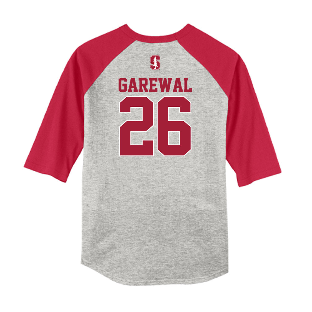 Stanford - NCAA Baseball : Sam Garewal - USA Raglan Raglan Shirt-1