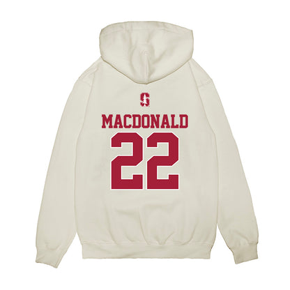 Stanford - NCAA Baseball : Cort MacDonald - USA Raglan Premium Hooded Sweatshirt-1