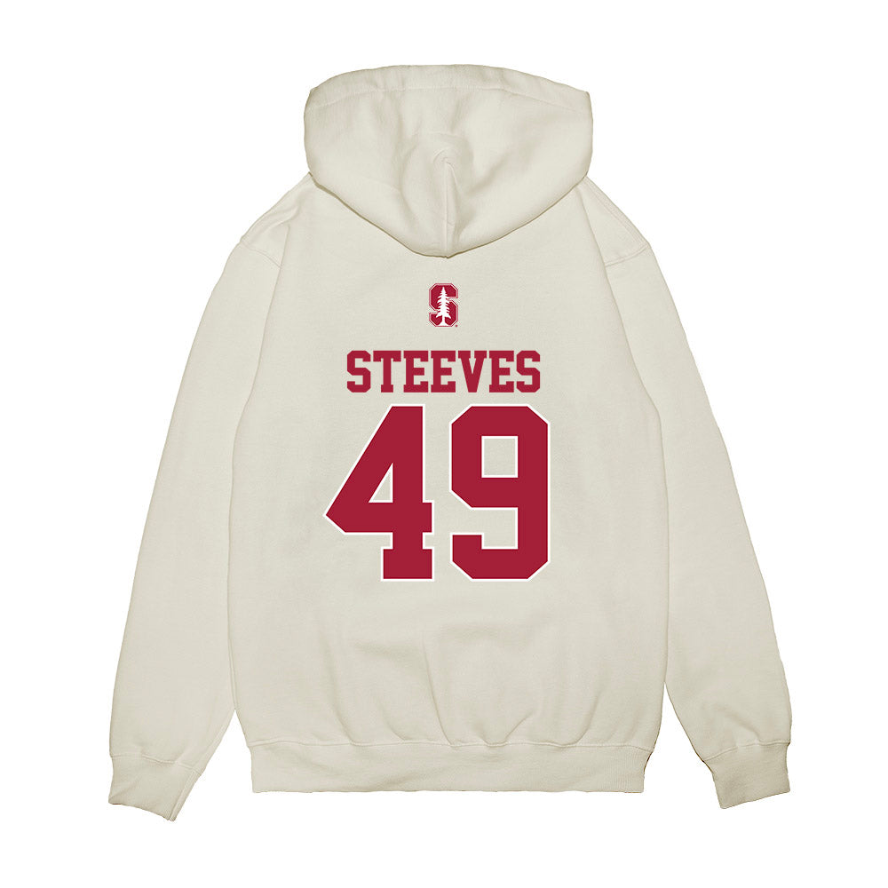 Stanford - NCAA Baseball : Austin Steeves - USA Raglan Premium Hooded Sweatshirt-1
