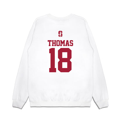 Stanford - NCAA Baseball : Kassius Thomas - USA Raglan Premium Crewneck Sweatshirt-1