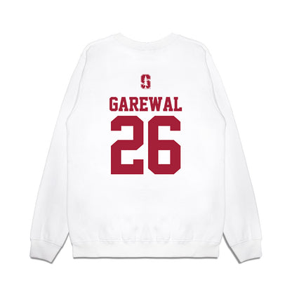 Stanford - NCAA Baseball : Sam Garewal - USA Raglan Premium Crewneck Sweatshirt-1