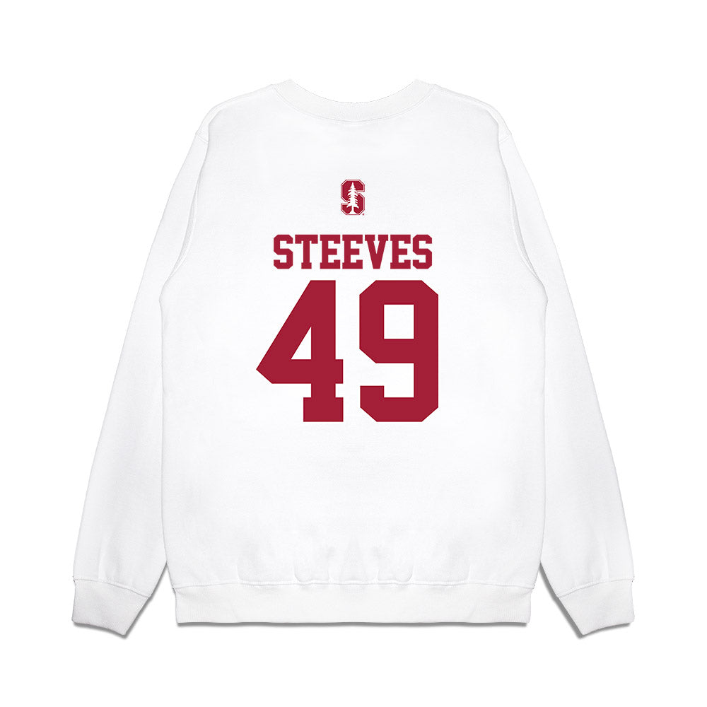 Stanford - NCAA Baseball : Austin Steeves - USA Raglan Premium Crewneck Sweatshirt-1