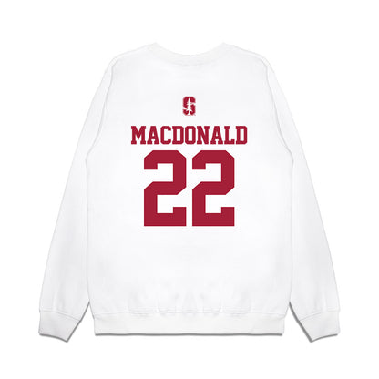 Stanford - NCAA Baseball : Cort MacDonald - USA Raglan Premium Crewneck Sweatshirt-1