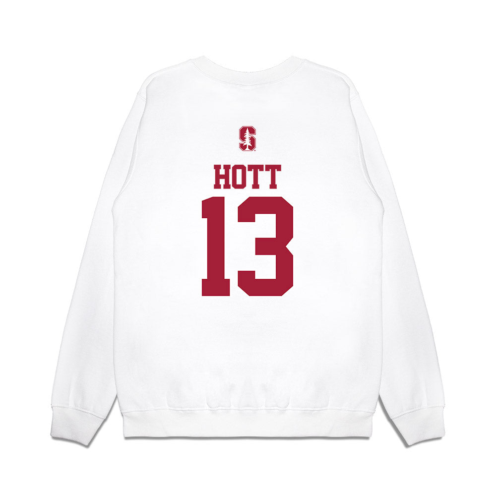 Stanford - NCAA Baseball : Ethan Hott - USA Raglan Premium Crewneck Sweatshirt-1