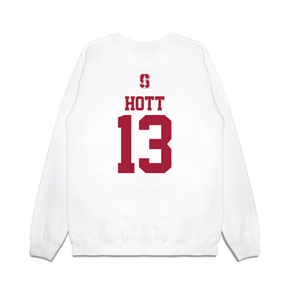 Stanford - NCAA Baseball : Ethan Hott - USA Raglan Premium Crewneck Sweatshirt-1