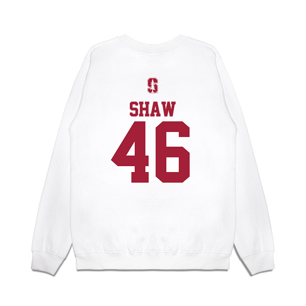 Stanford - NCAA Baseball : Andrew Shaw - USA Raglan Premium Crewneck Sweatshirt-1