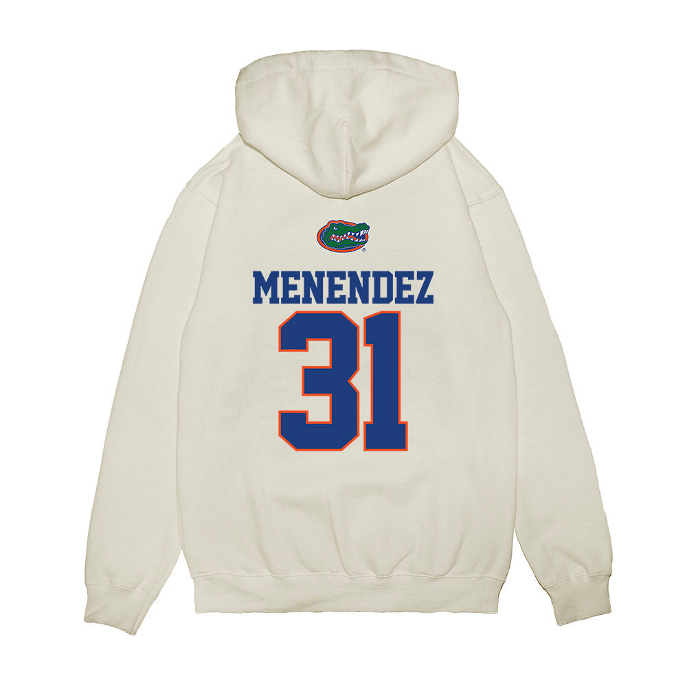 Florida - NCAA Baseball : Frank Menendez - USA Raglan Premium Hooded Sweatshirt-1