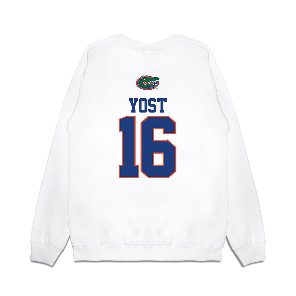 Florida - NCAA Baseball : Hayden Yost - USA Raglan Premium Crewneck Sweatshirt-1