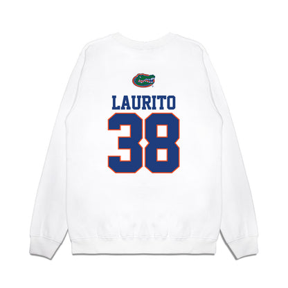 Florida - NCAA Baseball : Mason Laurito - USA Raglan Premium Crewneck Sweatshirt-1