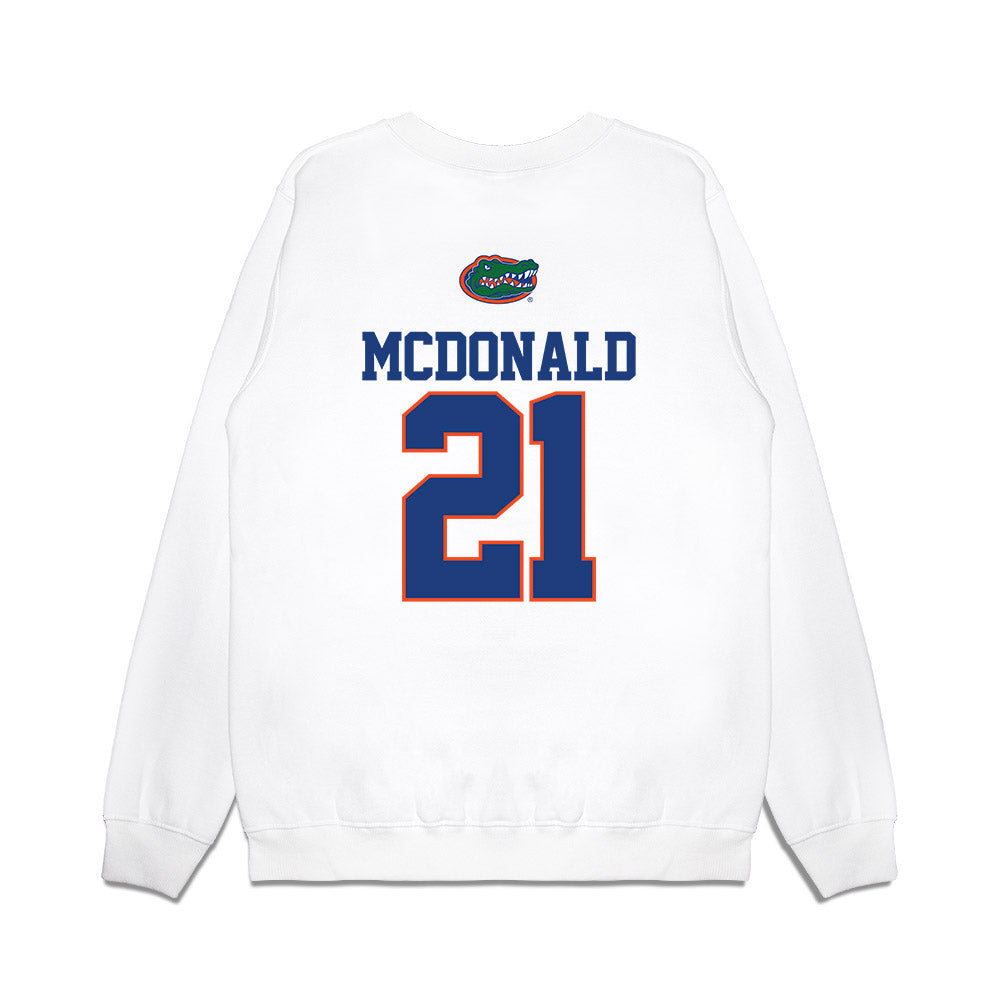 Florida - NCAA Baseball : Caden McDonald - USA Raglan Premium Crewneck Sweatshirt-1