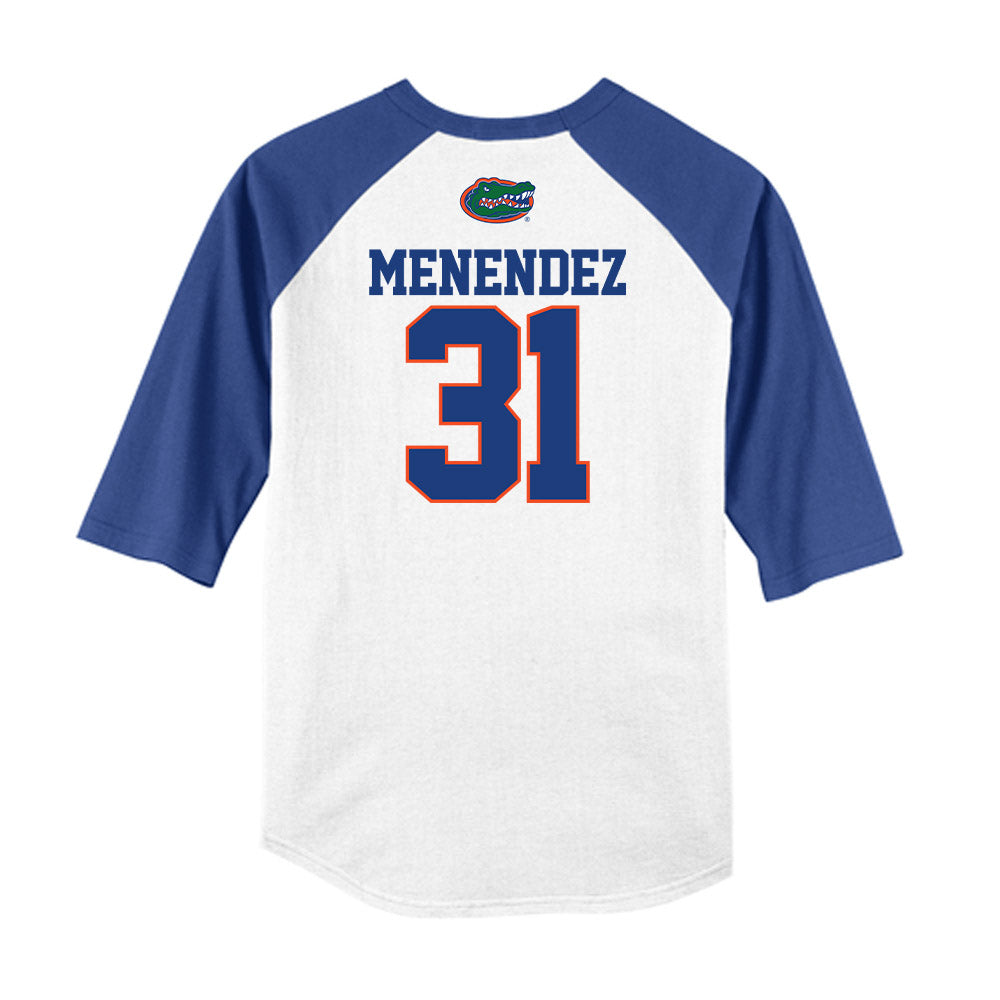 Florida - NCAA Baseball : Frank Menendez - USA Raglan Raglan Shirt-1