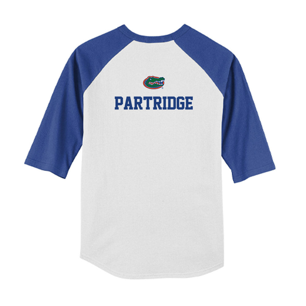 Florida - NCAA Baseball : Nic Partridge - USA Raglan Youth Raglan T-Shirt-1