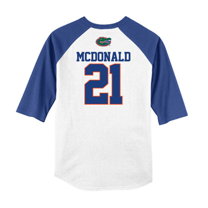 Florida - NCAA Baseball : Caden McDonald - USA Raglan Raglan Shirt-1