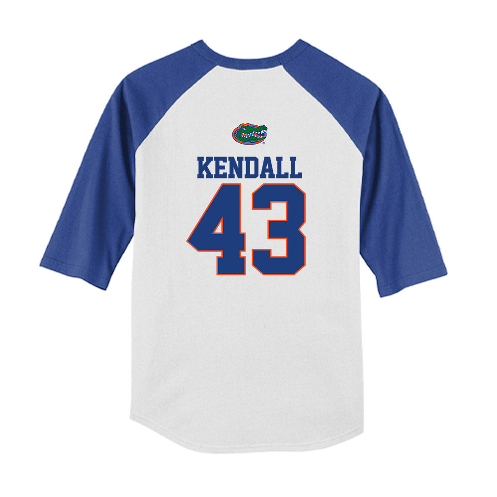 Florida - NCAA Baseball : Jacob Kendall - USA Raglan Youth Raglan T-Shirt-1