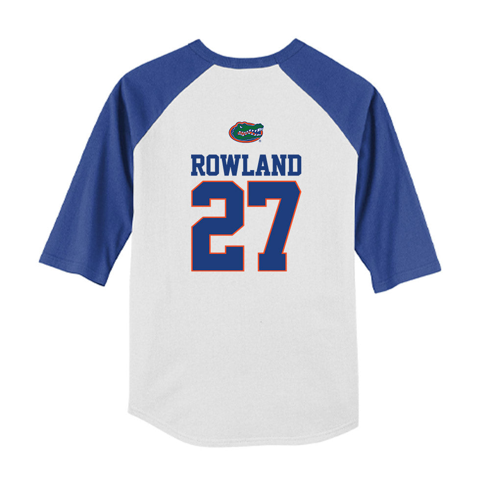 Florida - NCAA Baseball : Blaine Rowland - USA Raglan Youth Raglan T-Shirt-1