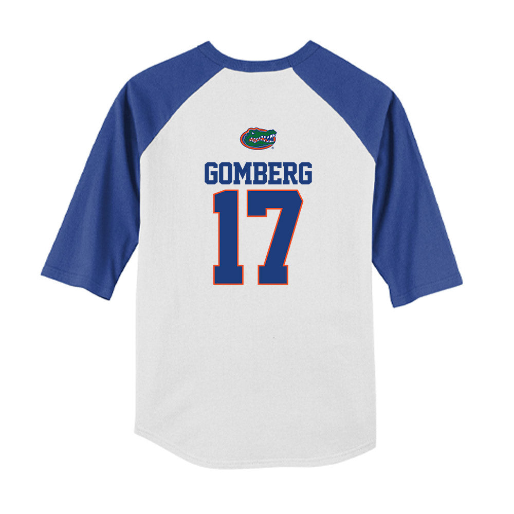 Florida - NCAA Baseball : Jacob Gomberg - USA Raglan Youth Raglan T-Shirt-1