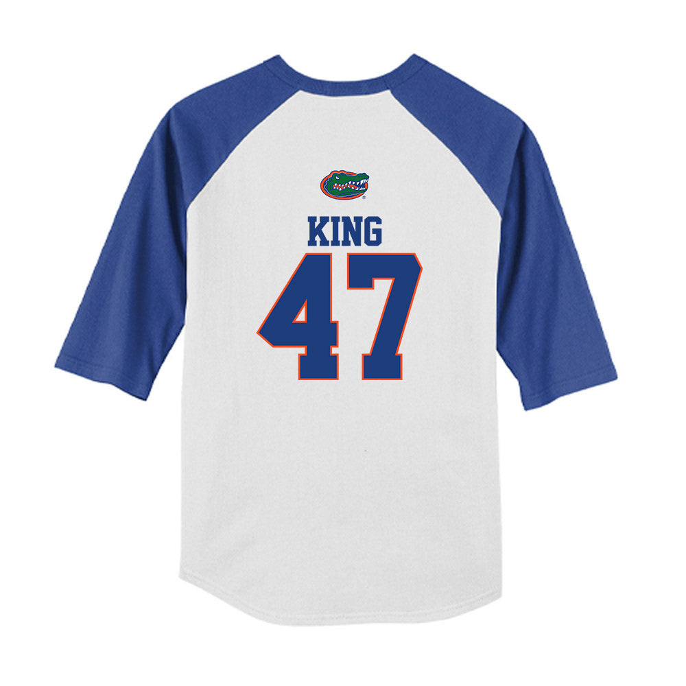 Florida - NCAA Baseball : Aidan King - USA Raglan Youth Raglan T-Shirt-1