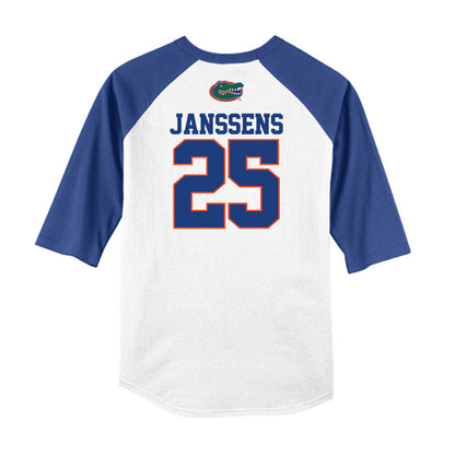 Florida - NCAA Baseball : niko janssens - USA Raglan Raglan Shirt-1