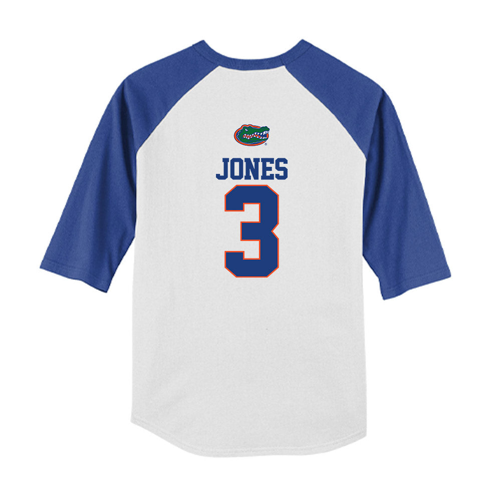Florida - NCAA Baseball : Kyle Jones - USA Raglan Youth Raglan T-Shirt-1